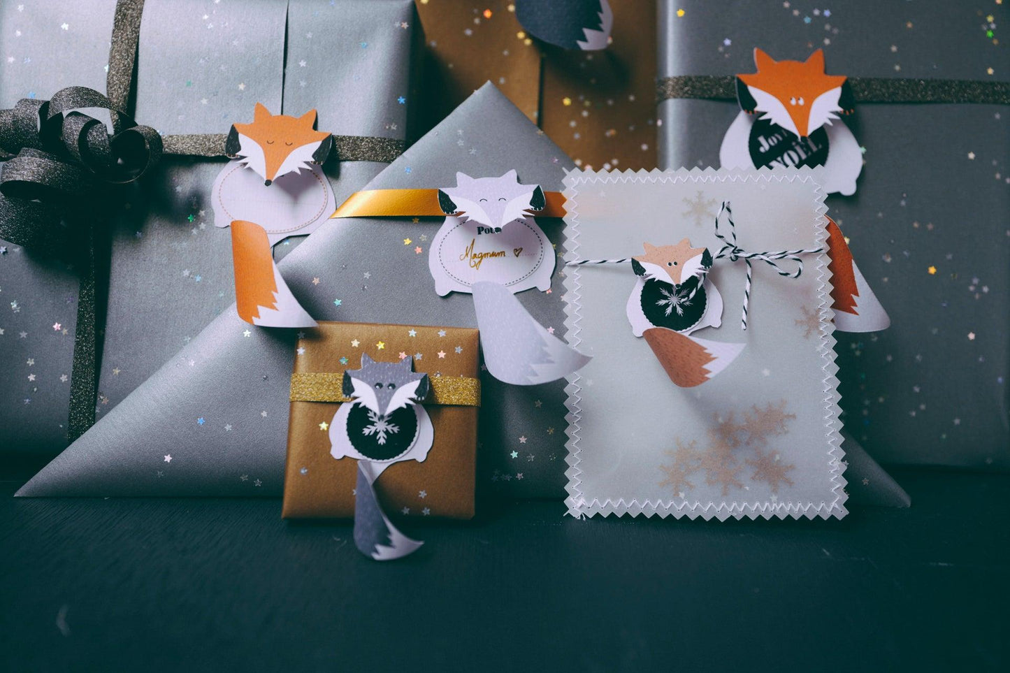 Étiquettes cadeaux // Fox Family