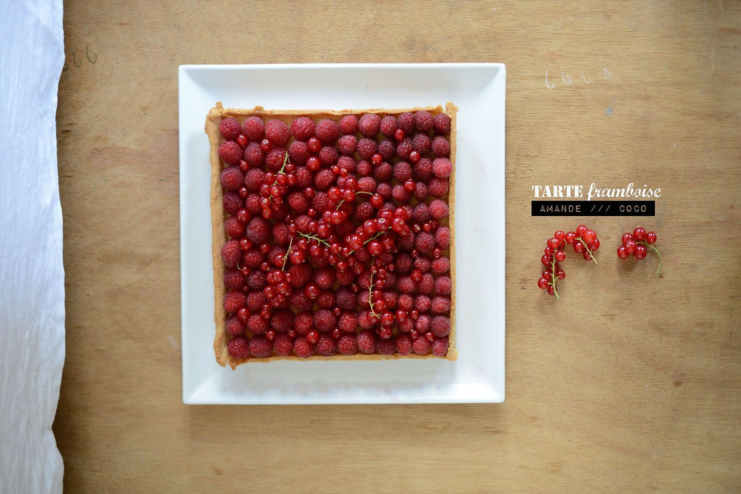 Tarte aux Framboises // Amandes - Coco