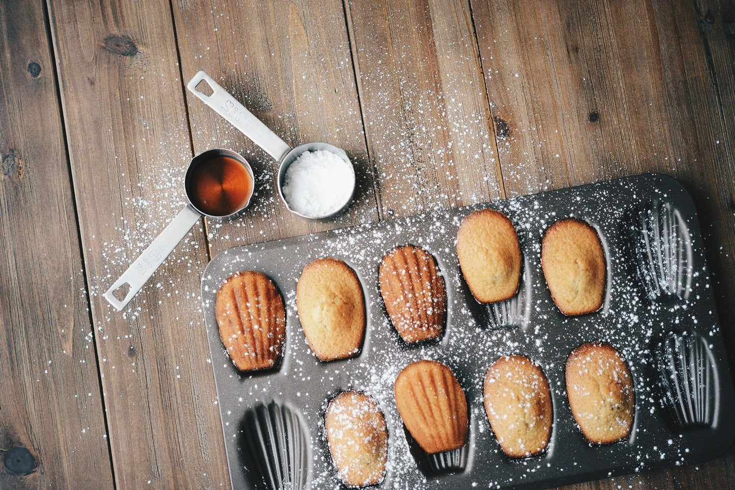 Madeleines érable gingembre // Sans gluten