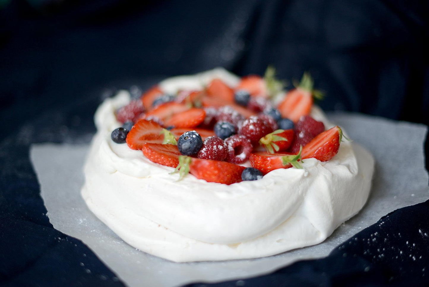 Pavlova retour du marché // Chantilly au basilic