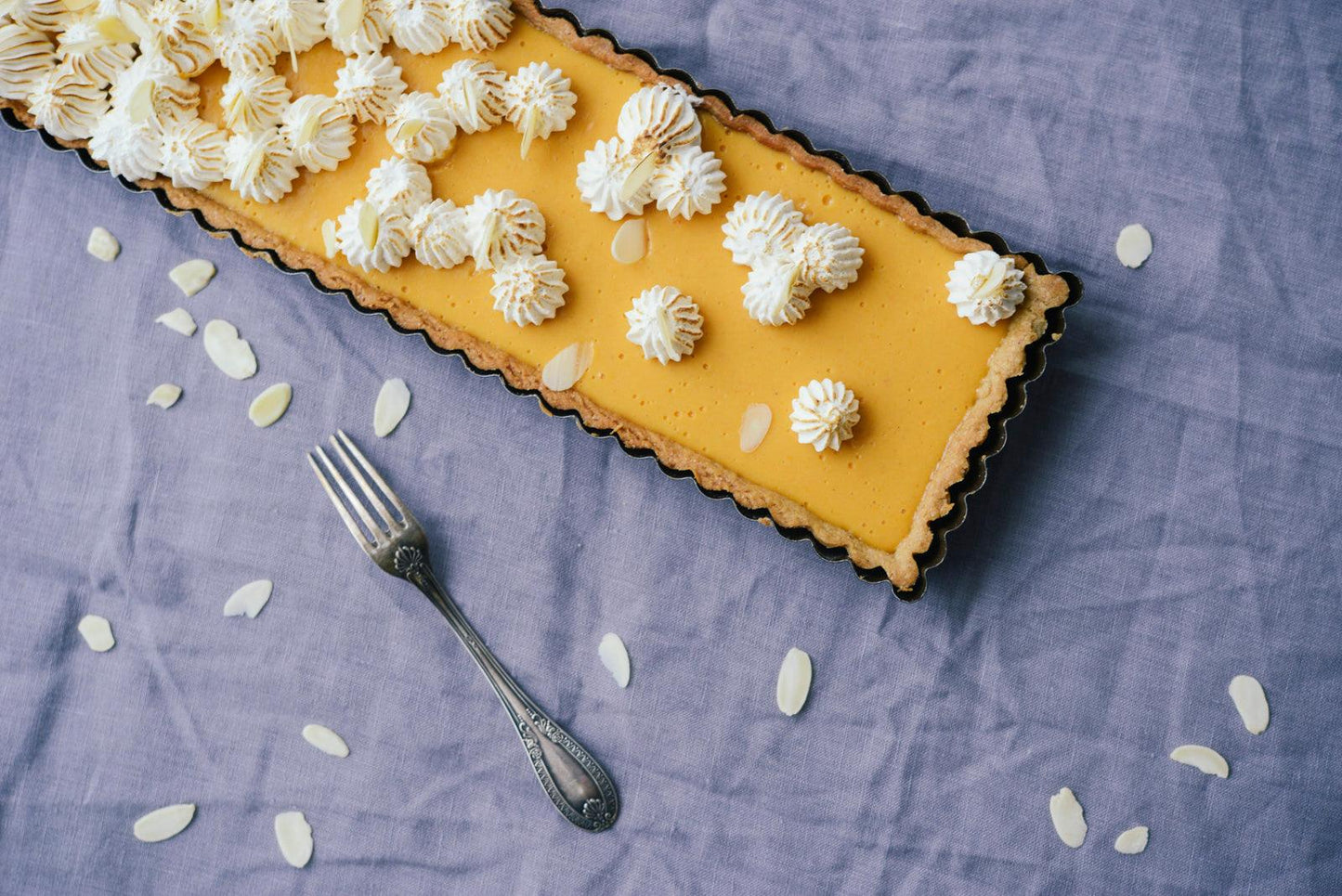 Tarte aux abricots meringuée