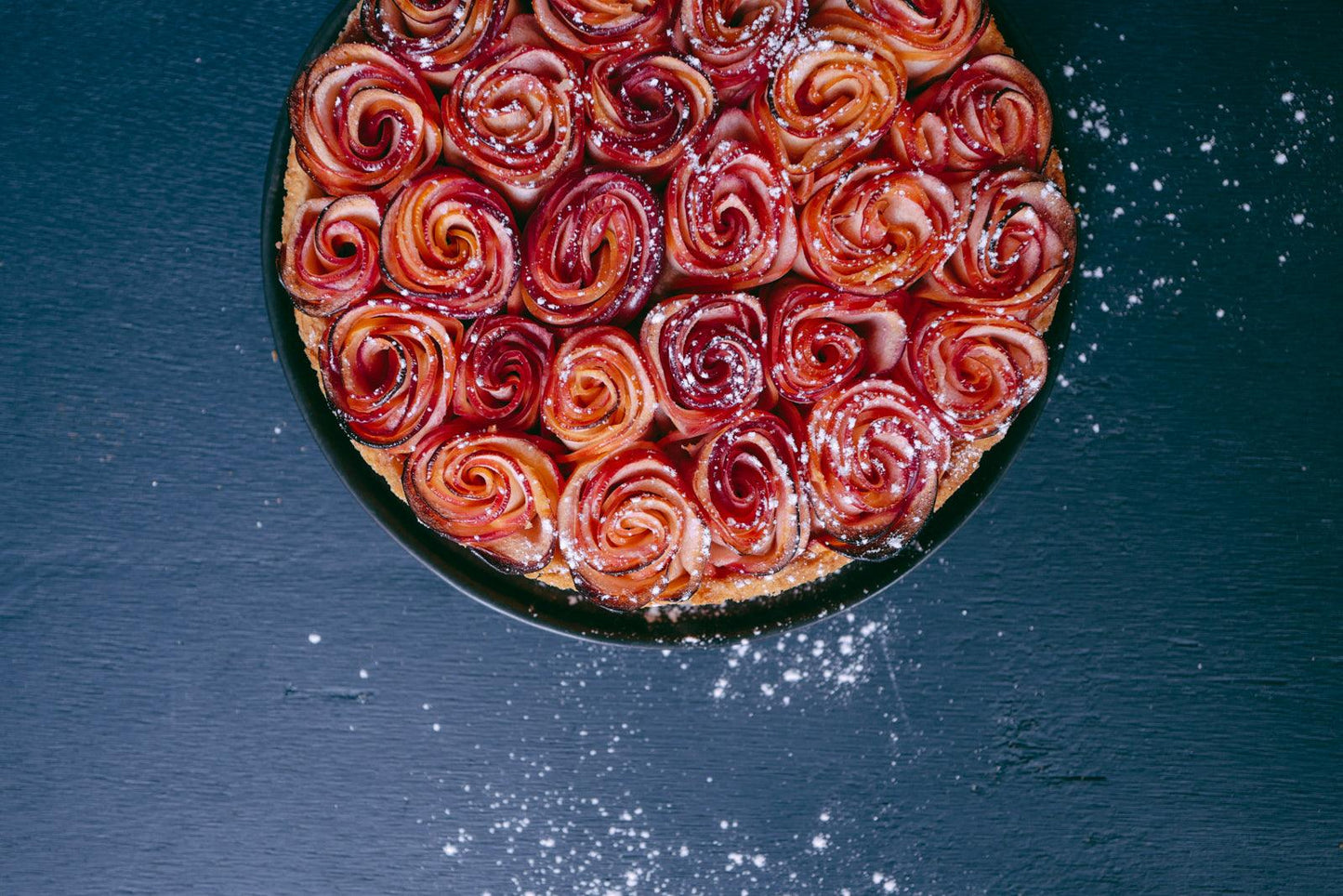 Tarte bouquet de roses
