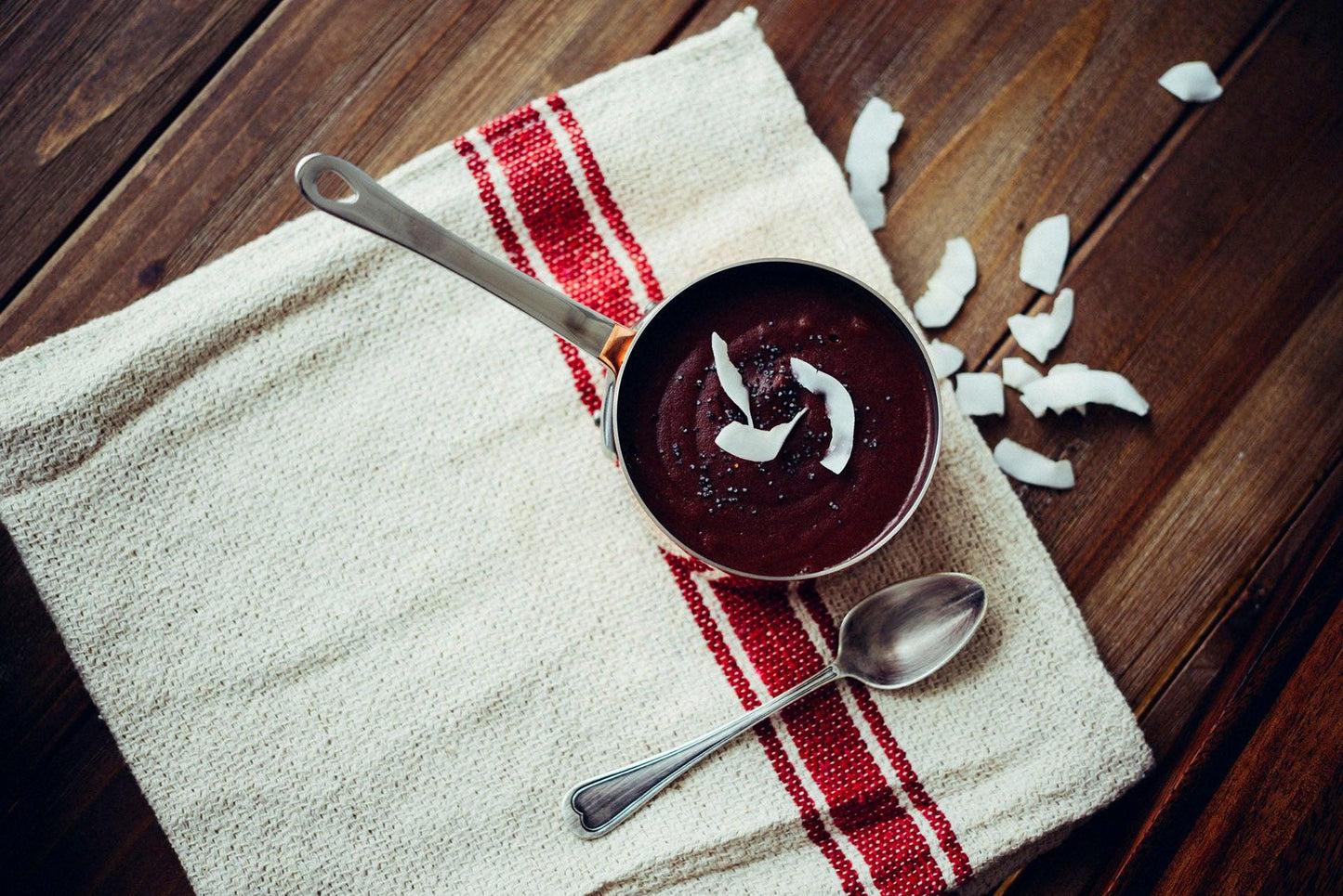 Velouté de carottes violettes // Coco - Pavot bleu