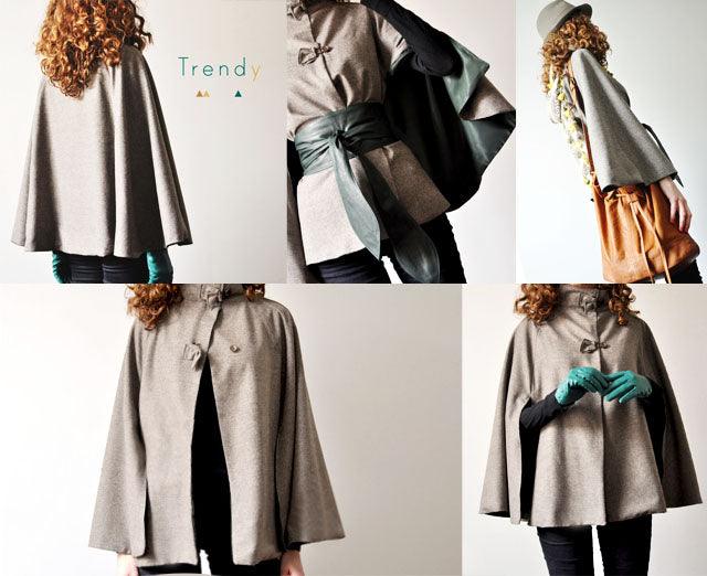 TRENDY CAPE (Coupe petite ou grande) - Vanessa Pouzet