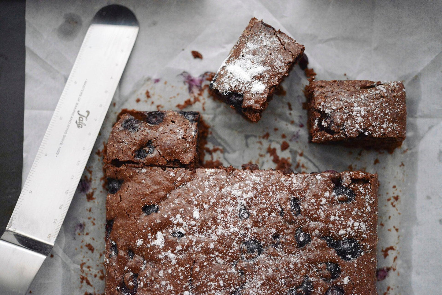 Brownie aux myrtilles