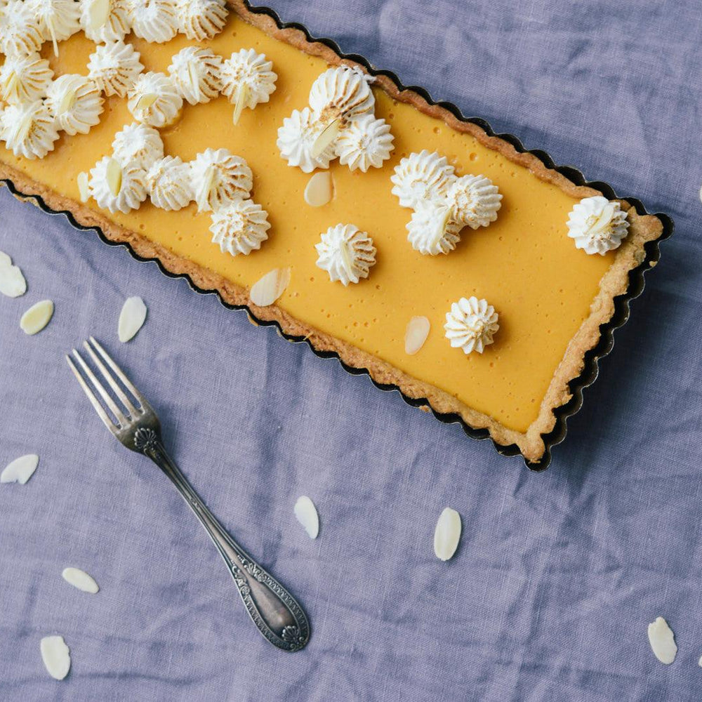 Tarte aux abricots meringuée