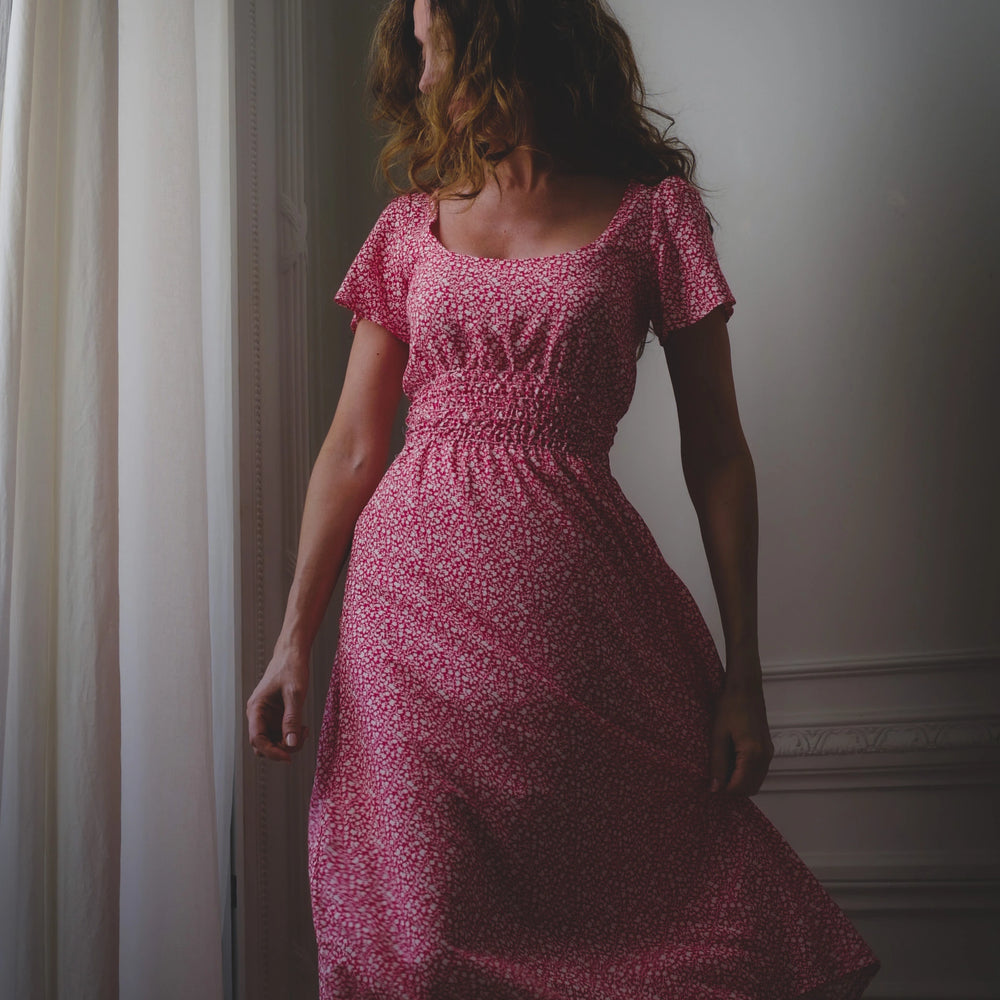 Patron couture robe midi smocks