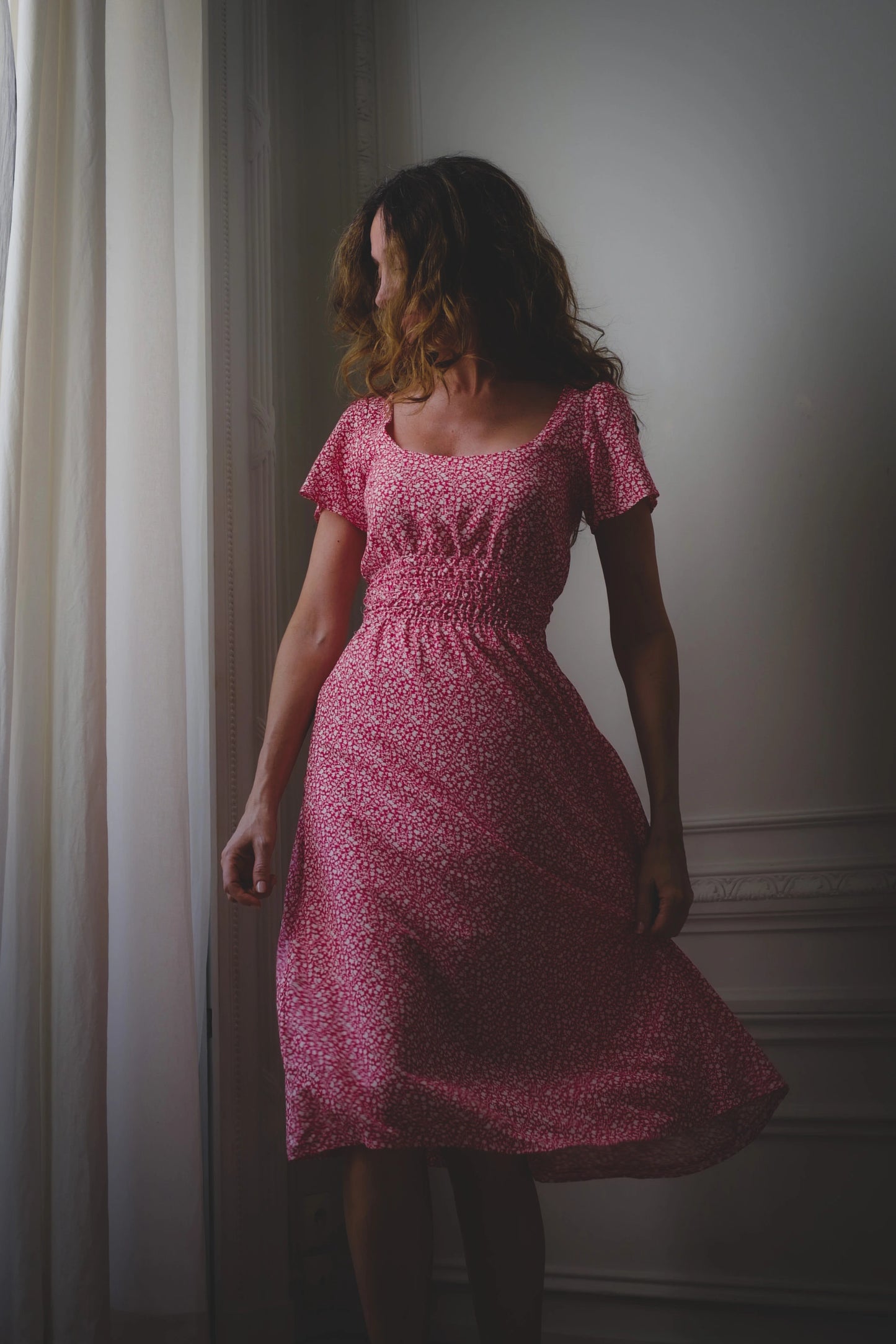 Patron couture robe midi smocks