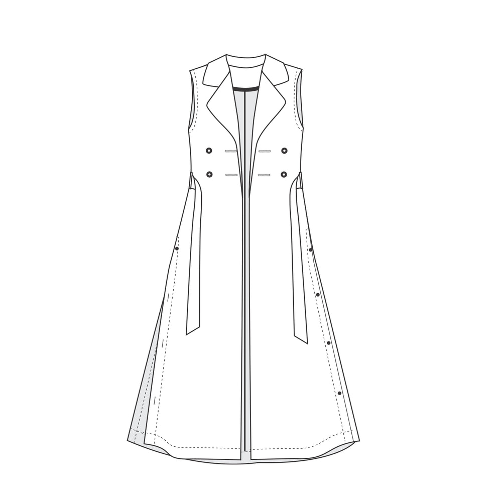 L'ADRESSE N°03 | Trench maxi sans manches